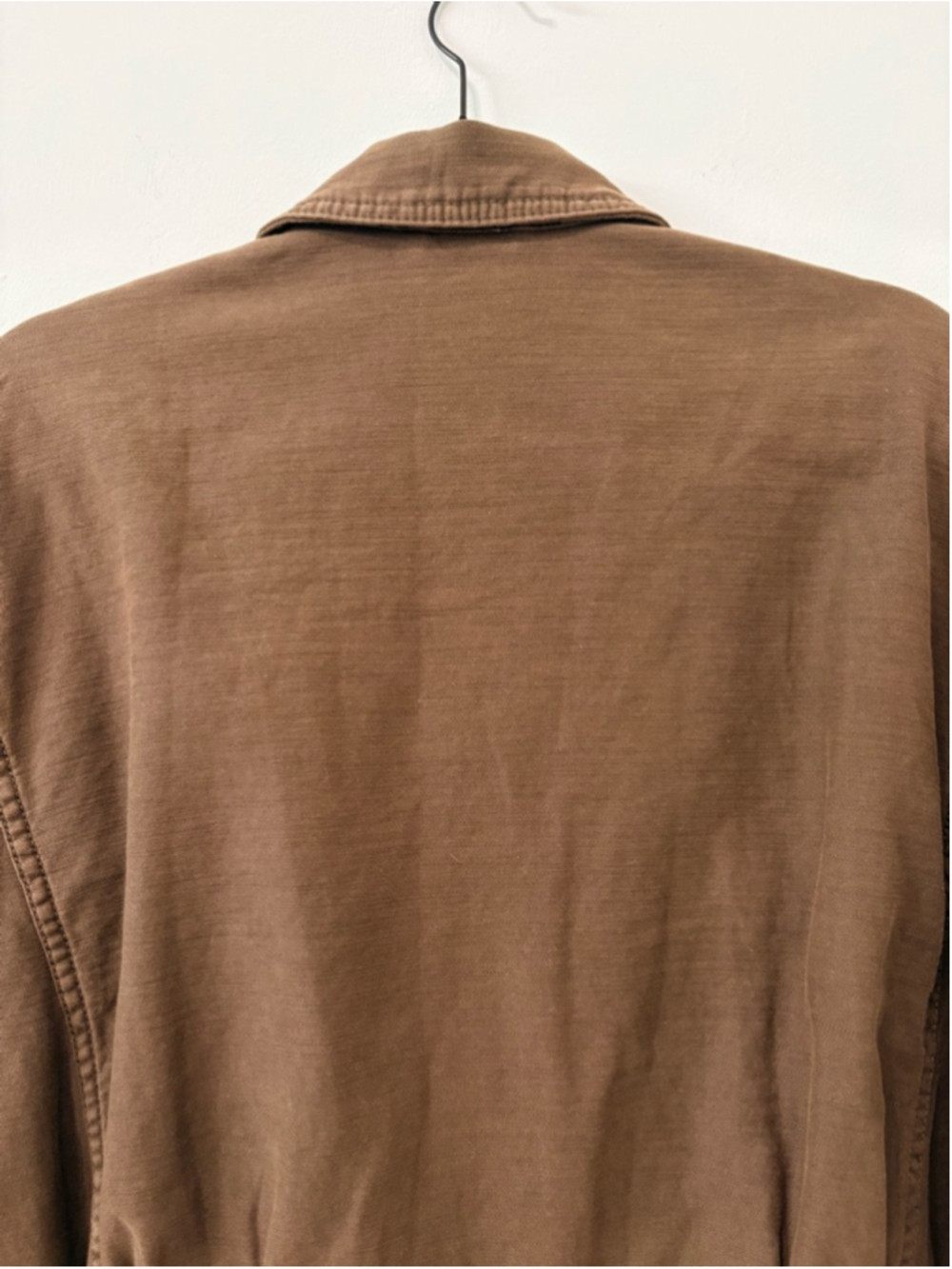 Free People Faye Military Lace Up Sleeve Jacket Brown Sz S EUC - Picture 8 of 13